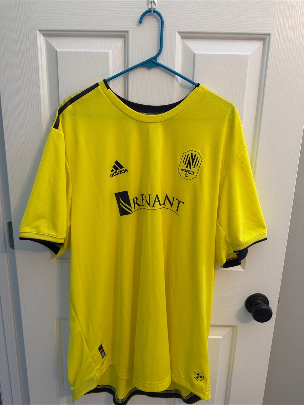 adidas Men's Bright Yellow Nashville SC Soccer Jersey